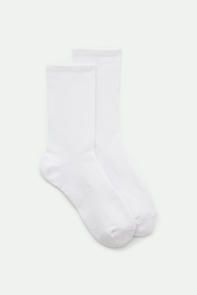 White/Black Crew Sock — Girlfriend Collective
