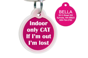Indoor Only Cat ID Tags with Silencer