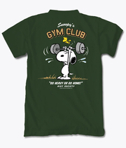 Peanuts Snoopy's Gym Club Mens T-Shirt