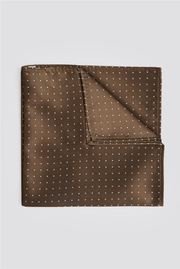  Bronze Pindot Pocket Square