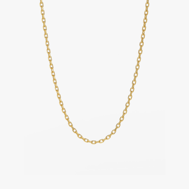 Gold Knife Edge Chain