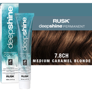 Rusk Deepshine Pure Pigments Conditioning Cream Color / 7.8CH Medium Caramel Blonde / 3.4 oz.
