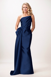 Trumpet-Mermaid Maxi Satin Mother of the Bride Dresses CM0386