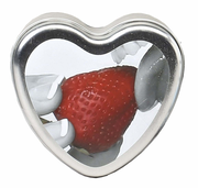 Earthly Body Candle 3 in 1 Heart Edible Candle Strawberry