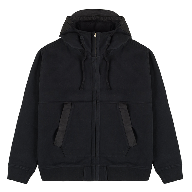 Ten C Open Hooded Sweatshirt Black