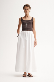 Sonia Maxi Skirt White