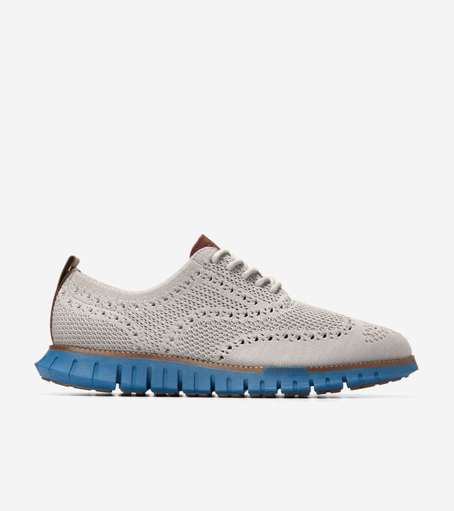 Men's ZERØGRAND Remastered Stitchlite™ Wingtip Oxfords in Gray | Cole Haan