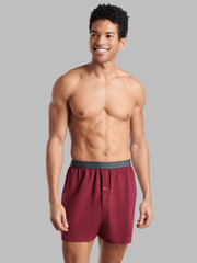 Fruit of the Loom Men's Premium Knit Boxers, Assorted 4 Pack