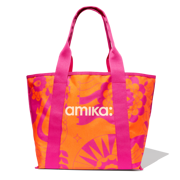 tote bag | pink + orange signature print