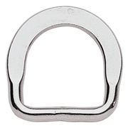 Flat Saddle D-Ring Stainless Steel, 1-1/4"