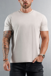 MERCERISED T-SHIRT - CREME
