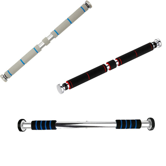 23”-39” Extendable Doorway Pull-Up Chin-Up Bar with Padded Grips