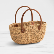 Salisbury & Co Province Carry Basket with Suede Handle Large
