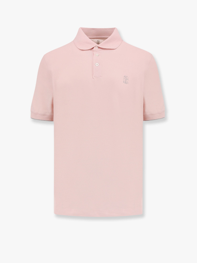 Cotton polo shirt with iconic embroidery
