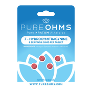 Pure Ohms 7-Hydroxymitragynine Pure Kratom Alkaloids Tablet (Pack of 4)