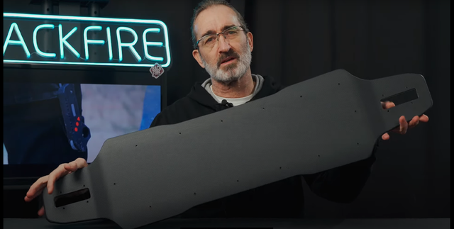 Pre-owned Electric Longboard Deck for Backfire Boards