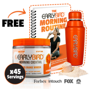 EarlyBird Morning Cocktail (Blood Orange Mimosa) w/ FREE Cocktail Shaker & E-Book