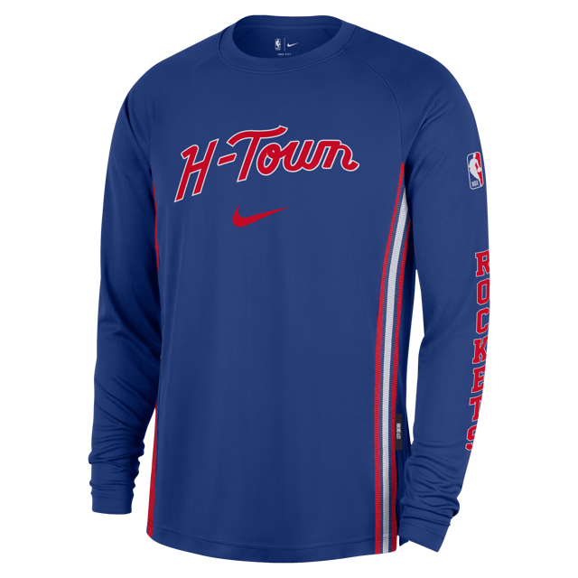 Men's Houston Rockets Nike City Edition On-Court Long-Sleeve T-Shirt