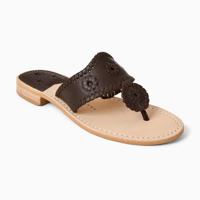 Jacks Leather Flat Sandal