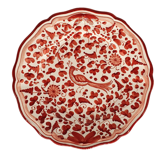 Set of 2 Peacock Dessert Plates #1