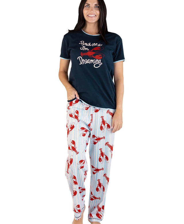 Pinch Me I'm Dreaming Lobster Women's Regular Fit PJ Set