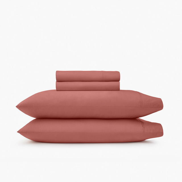 Organic Percale Sheet Set - Clay