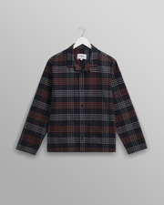 Ripley - Navy And Orange Check Flannel Lounge Shirt