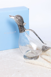 Silver Plated Duck Wine Decanter
