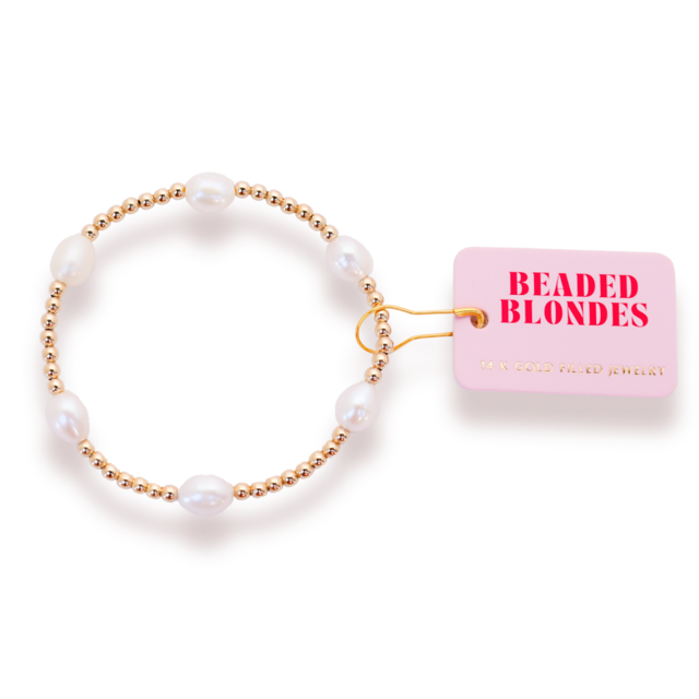 Pearl Poppi Bracelet in Gold