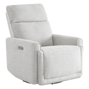 Elysian Power Swivel Nursery Glider Recliner with Adjustable Headrest