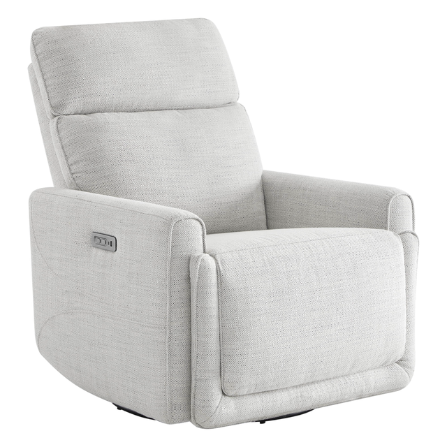 Elysian Power Swivel Nursery Glider Recliner with Adjustable Headrest