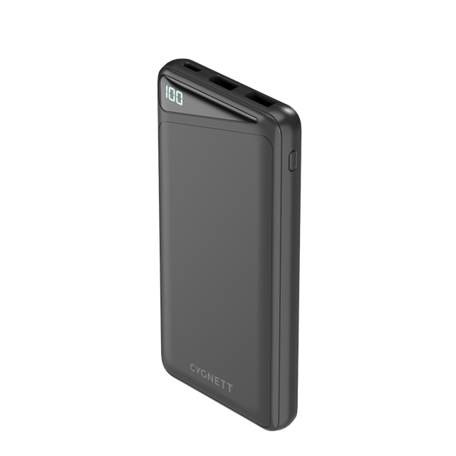 10,000 mAh Power Bank - Black