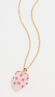 Strawberry Opal Pendant Necklace