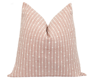Aberdeen Blush Pink Stripe Pillow