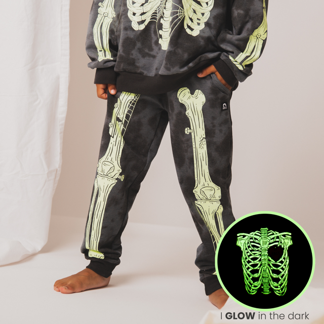 Relaxed Fit Joggers - 'Skelly' - Black