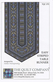 Easy Striped Table Runner Pattern