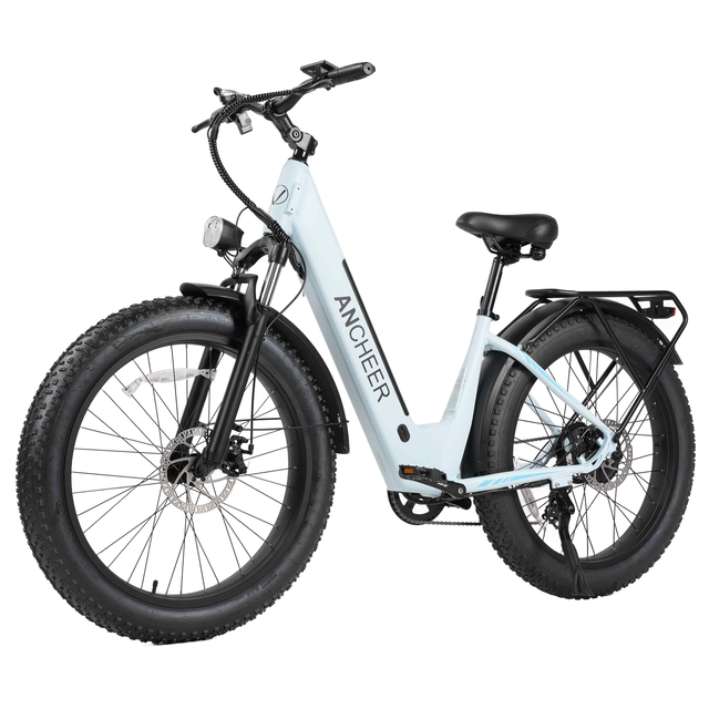 ANCHEER RoverL 750W 26"x4.0" Fat Tire Electric Bike for Adult, Max Speed 28MPH Electric Mountain Bike with 48V 15AH Removable Battery-AN5934