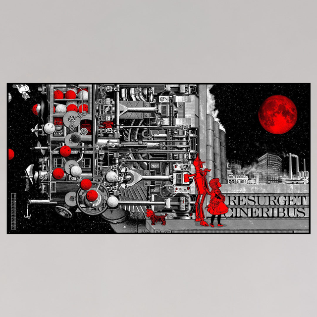 Rob Jones White Stripes Greatest Hits Companion Print (White/Black)