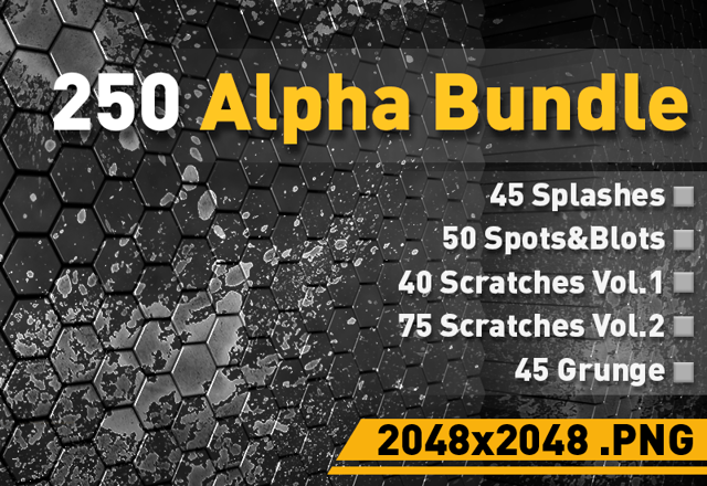 The Alpha Brush Effect Bundle - 250+ Design Resources