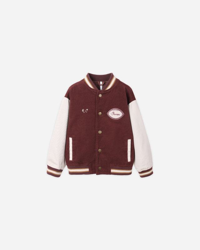 Varsity Jacket || Burgundy