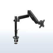 Pneumatic Arm Single Monitor Desk Mount - Up to 43" Screens