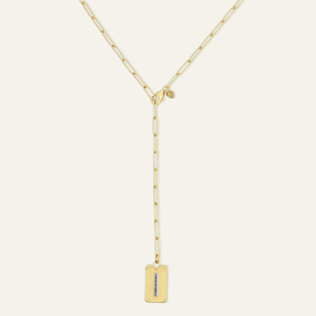 Long Link Lariat Starter Necklace