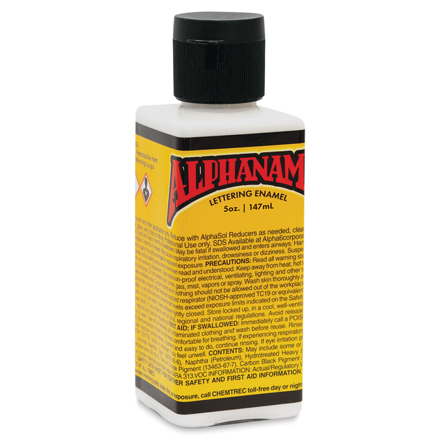 Alpha6 Alphanamel Lettering Enamel - Alpha White, 147 ml, Bottle