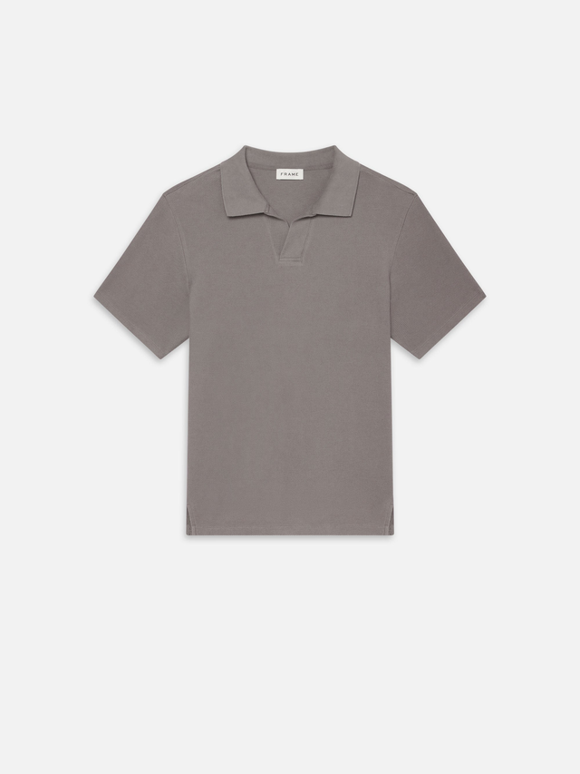 Jacquard Polo -- Storm Grey