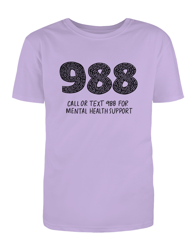 988: Call Or Text For Mental Health Support - T-Shirt