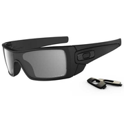 Polarized Batwolf Sunglasses, Matte Black Frames with Gray Polarized Lenses