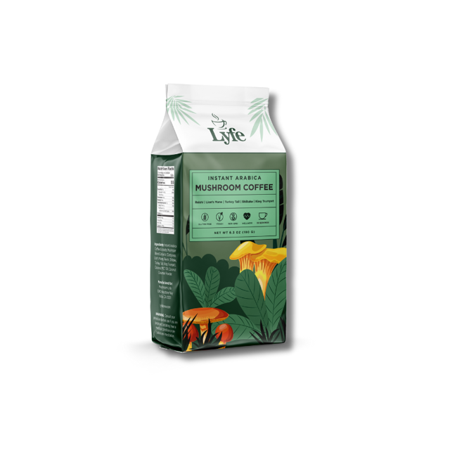 Lyfe Brew Instant Arabica Mushroom Coffee - Smilyn Wellness