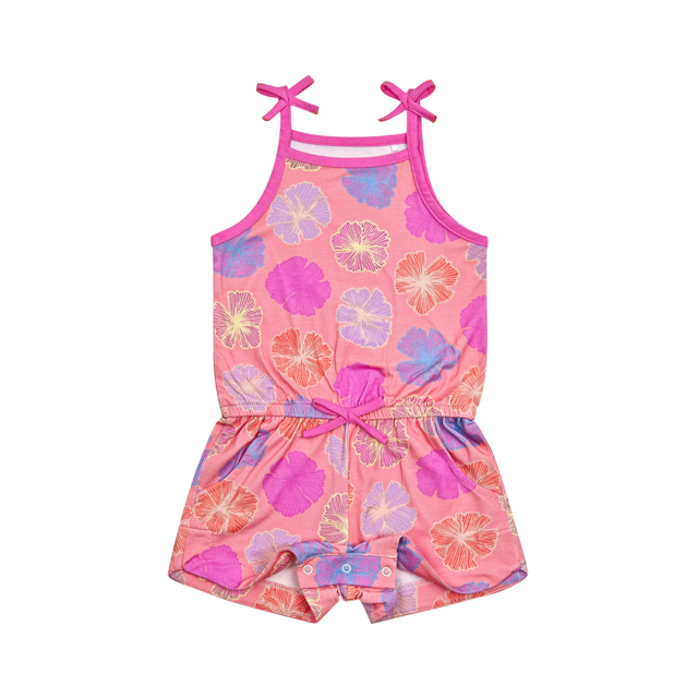 Seaflower Girl Shortie Bamboo Romper