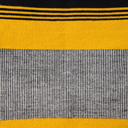 Handwoven Oaxacan Textures Rug | Bright Gold