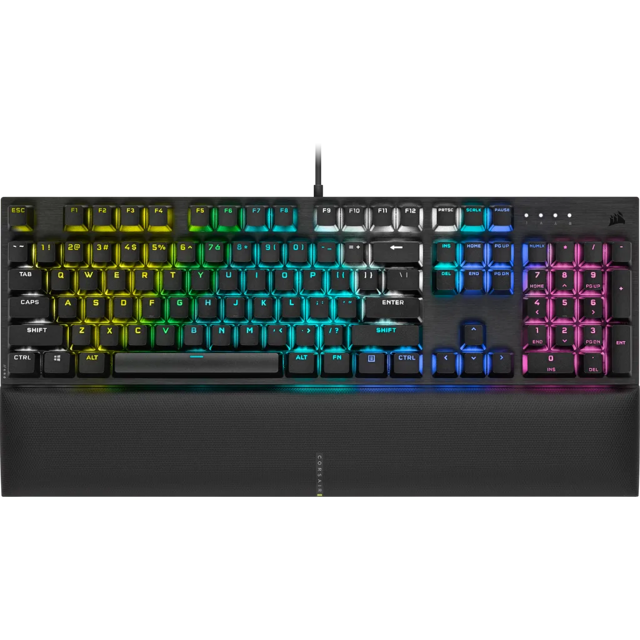 K60 RGB PRO SE Mechanical Gaming Keyboard — 100% CHERRY MV Mechanical Keyswitches — Black